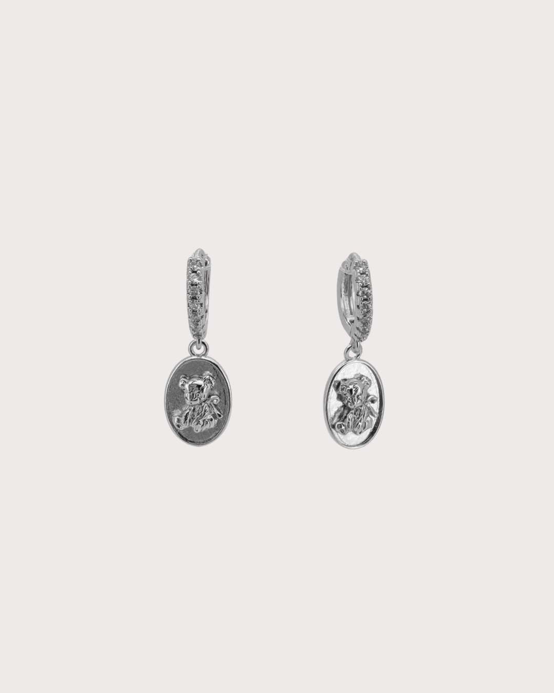 Penelope Teddy Huggie Earrings