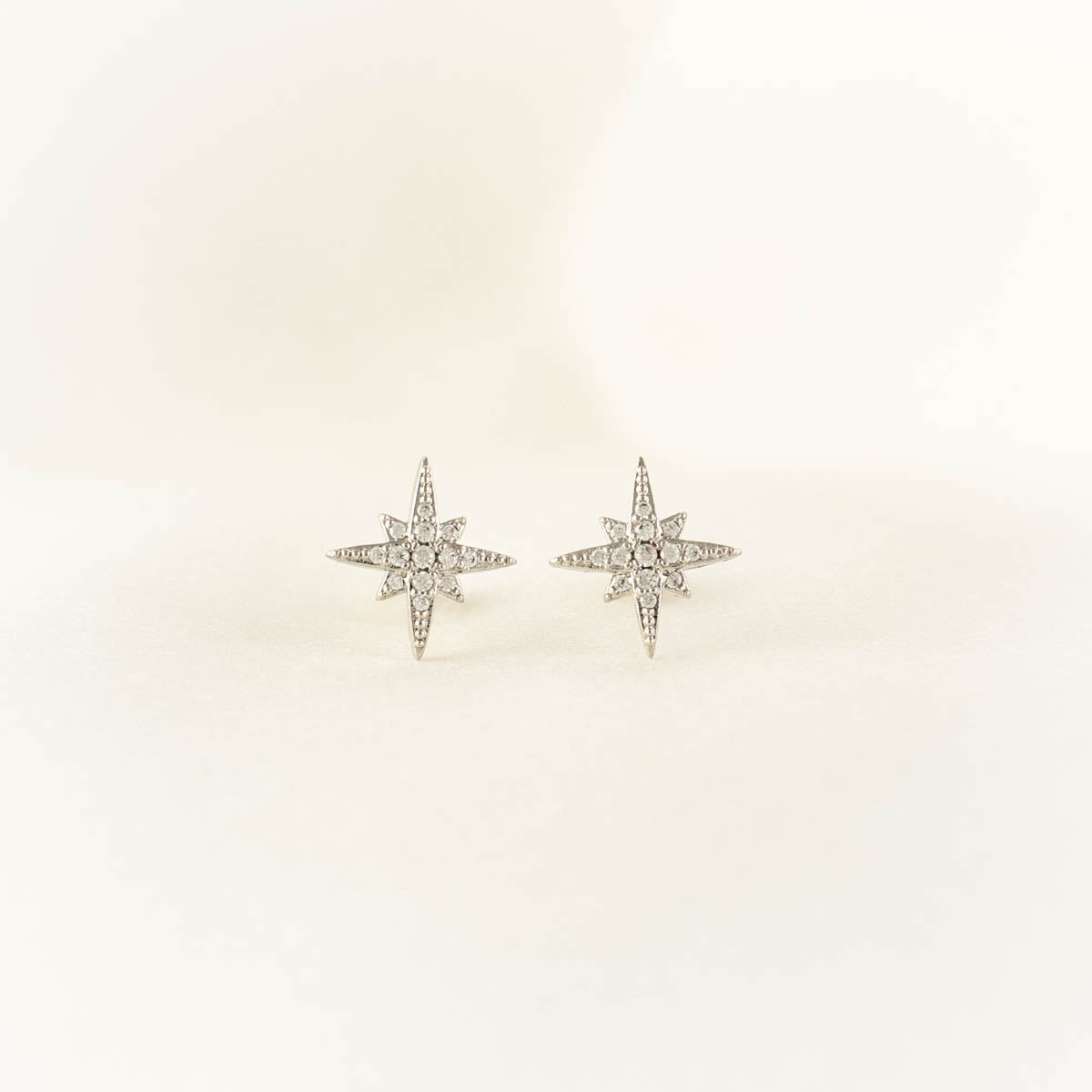 Danica Star White Zircon Studs