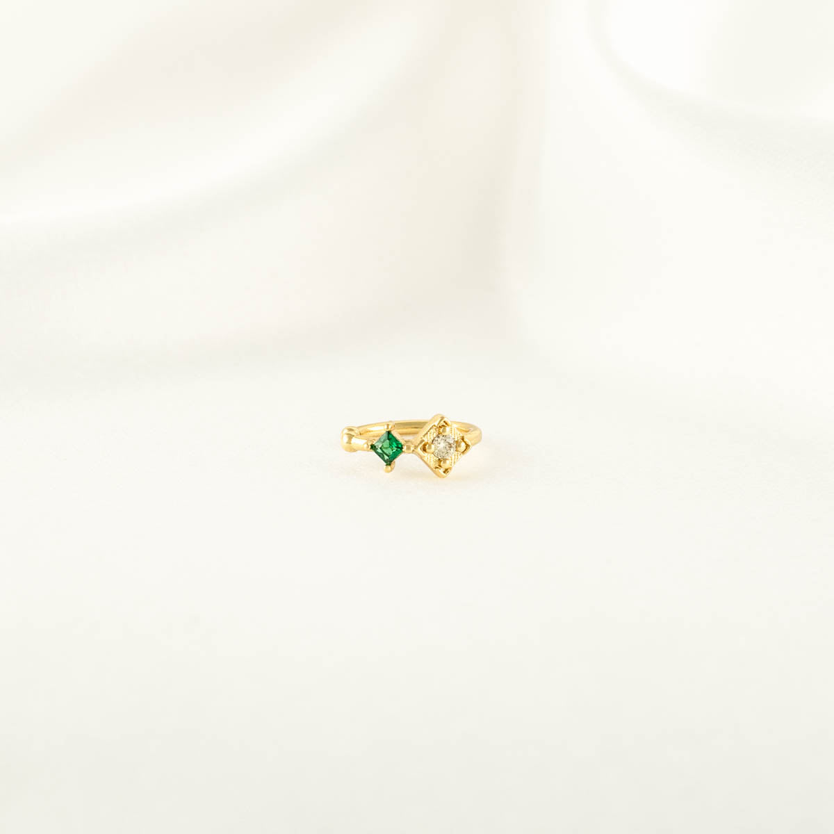 Hazel Yellow and Green Zircon Ear Cuff