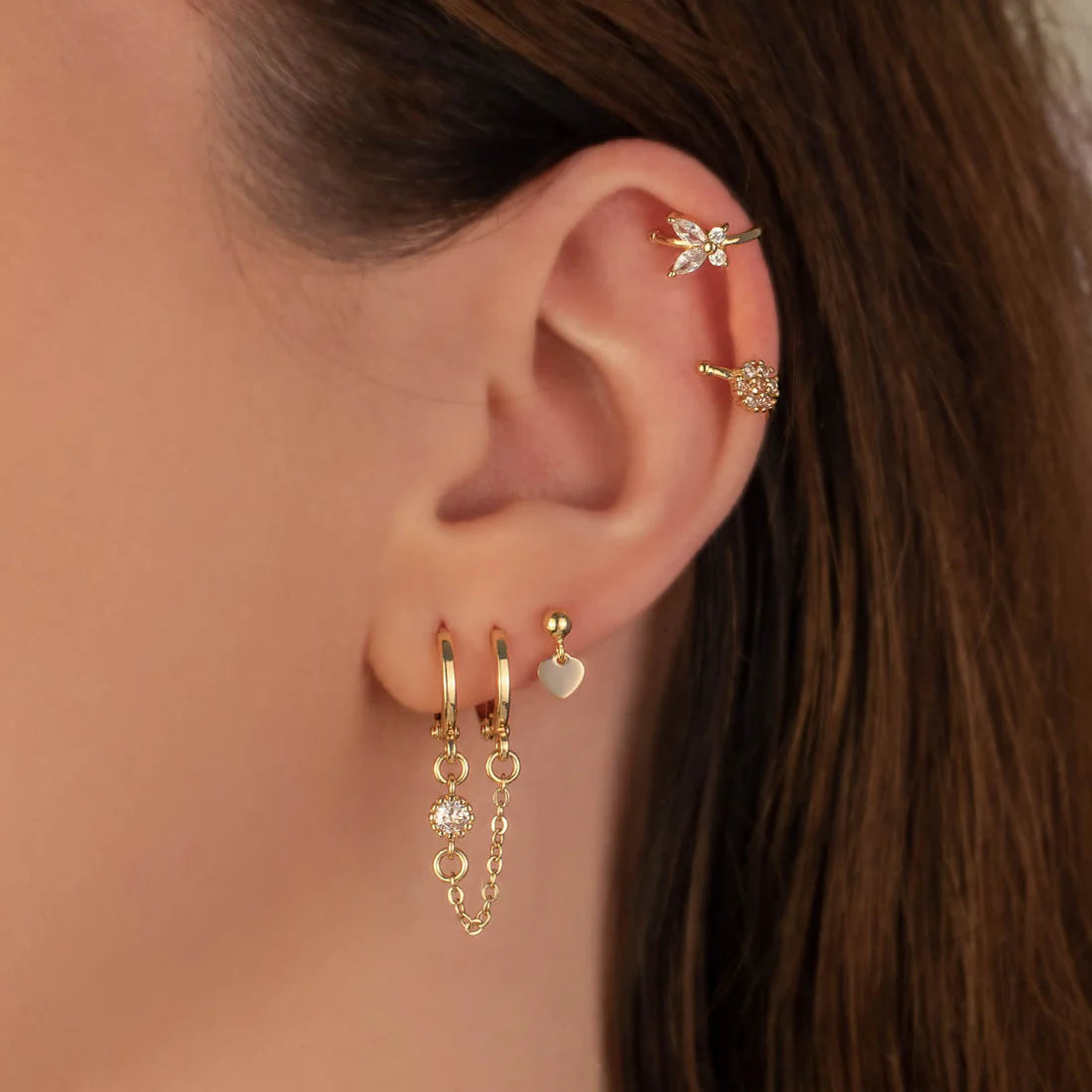 Lucy Mini Heart Studs