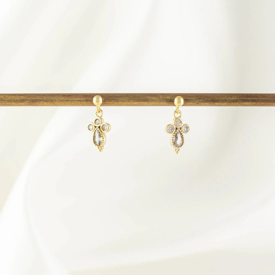 Nala White Zircon Studs