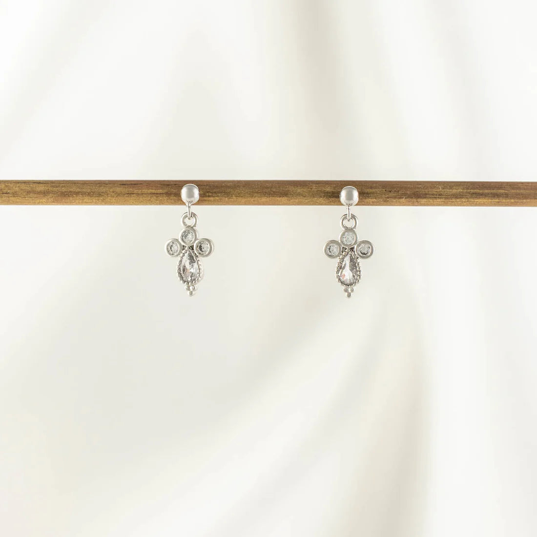 Nala White Zircon Studs