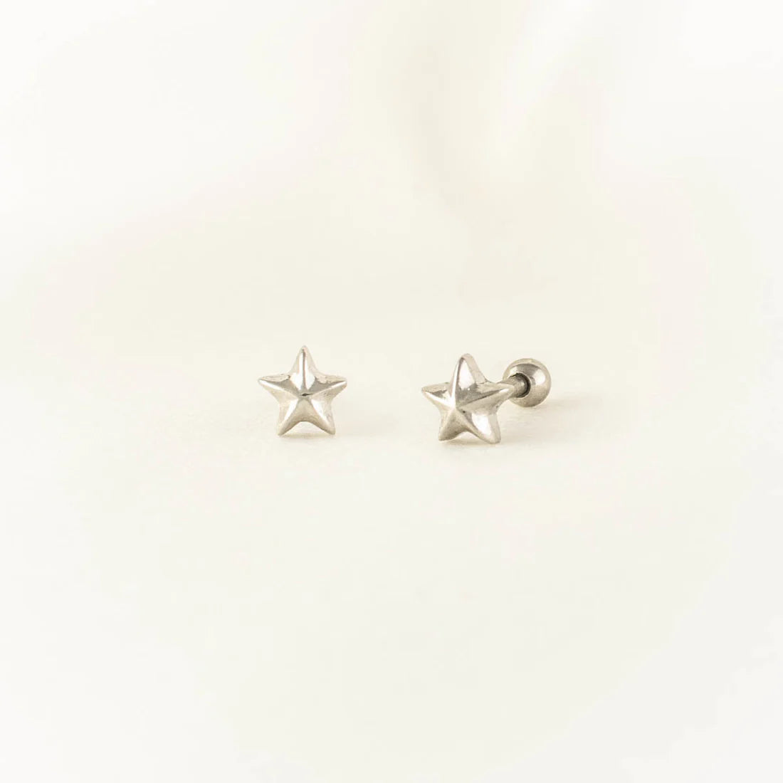 Emi Star Stainless Steel Ball Back Cartilage Stud (1pc)