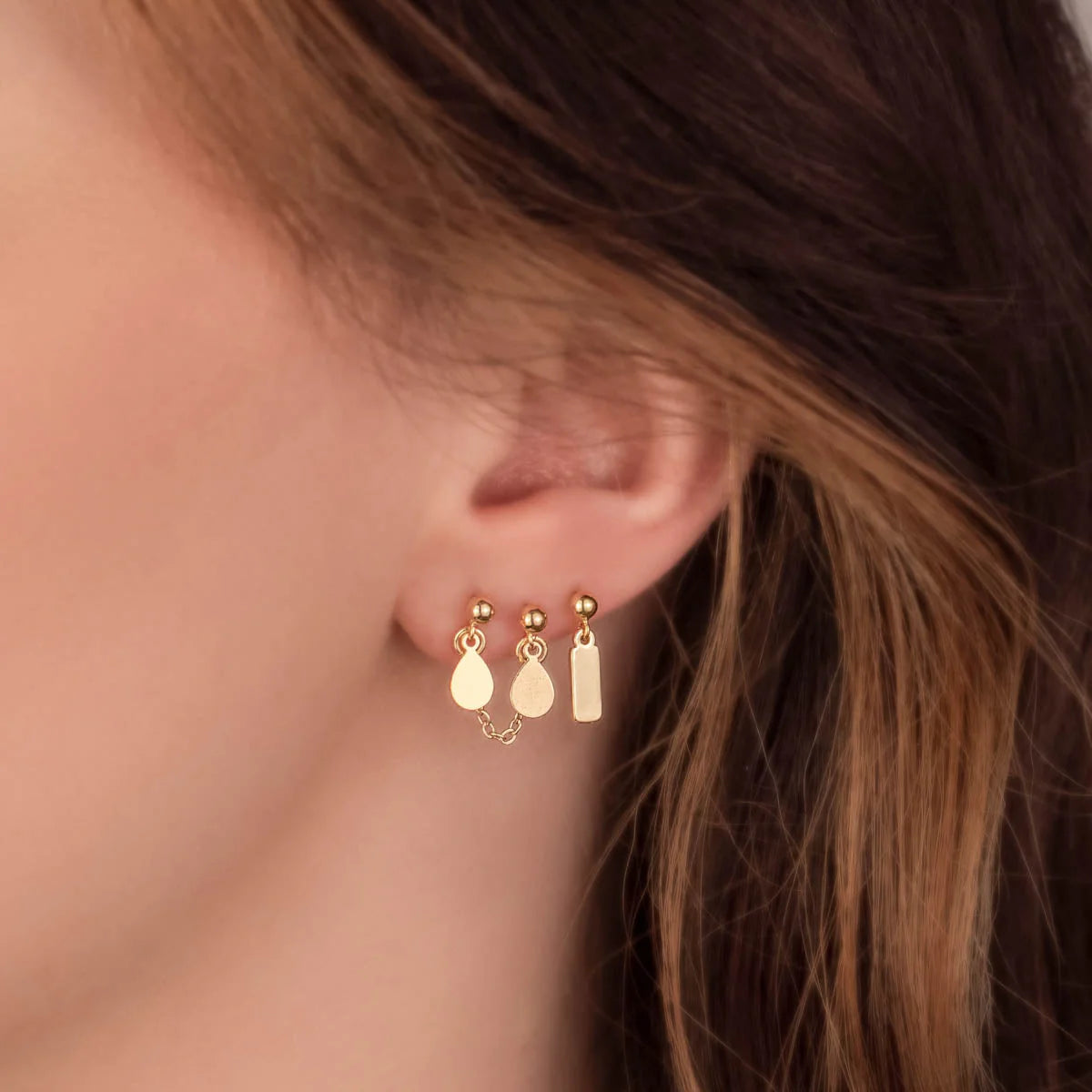 Eloise Tag Stud Earrings