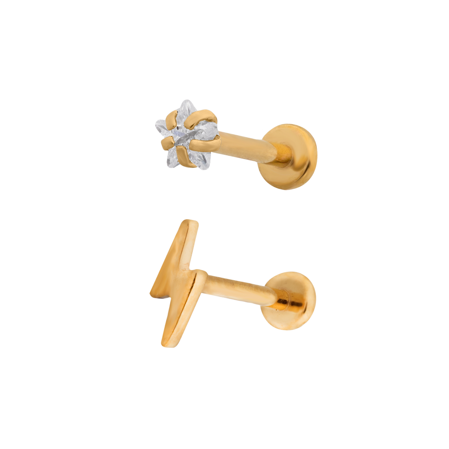 Flat back Star & Lightening Bolt Twin Pack GP