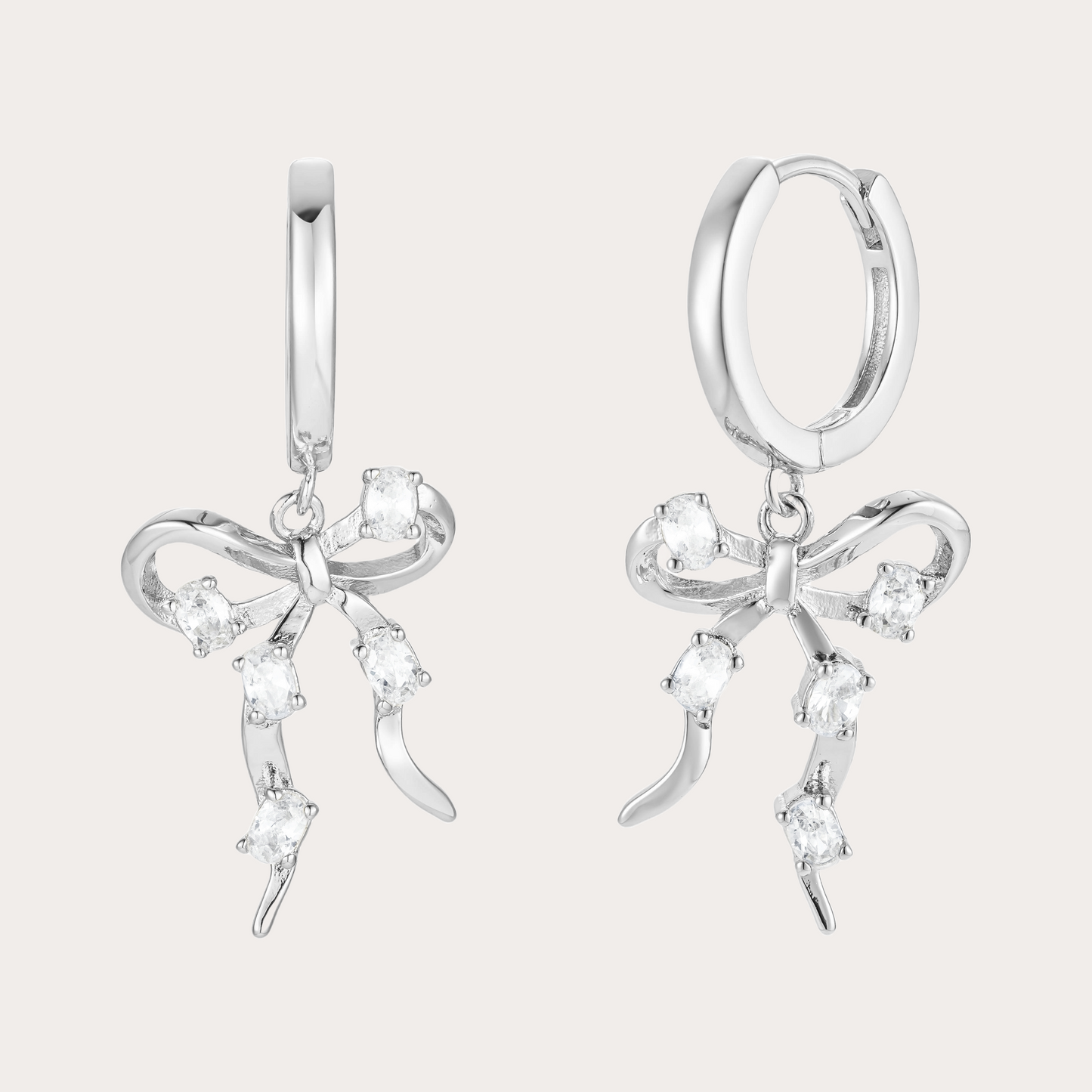 Everleigh Ribbon Huggie Earrings