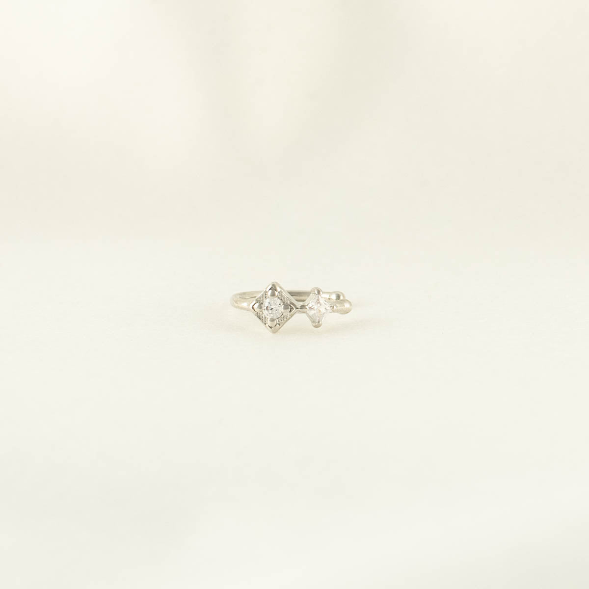 Temperance White Zircon Ear Cuff
