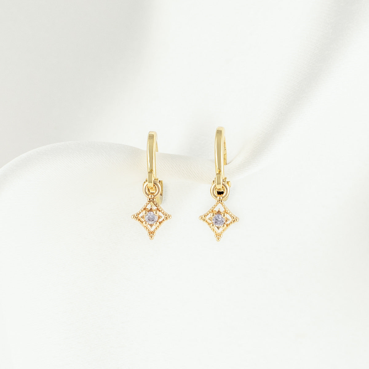 Pandora Amethyst Earrings