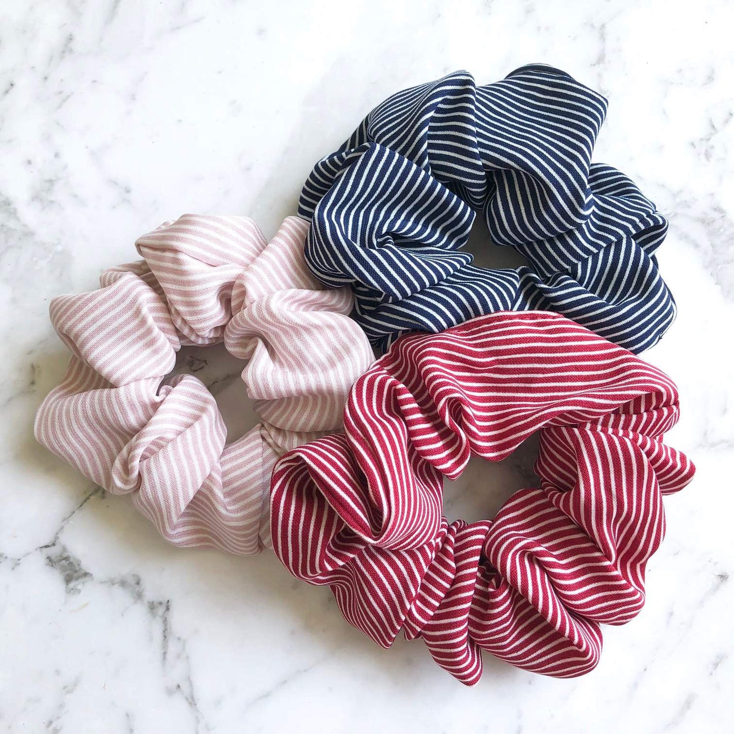 Striped Scrunchie