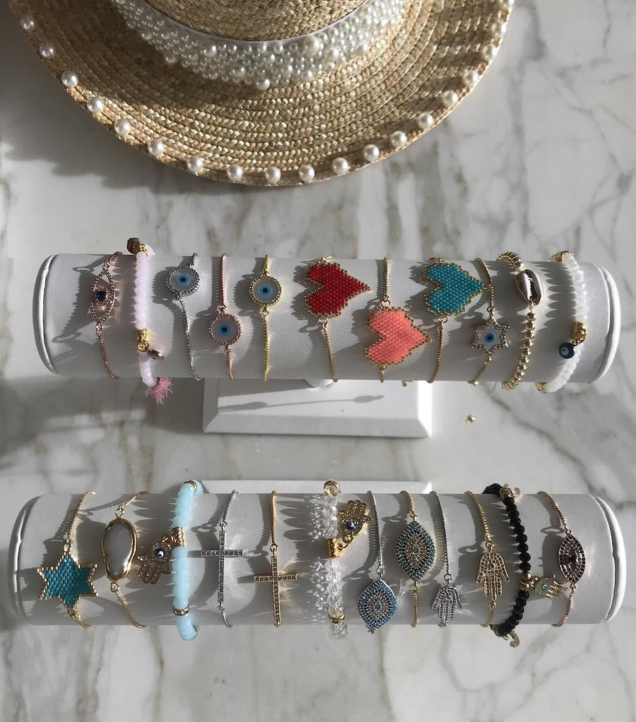 Hamsa Gold Evil Eye Bracelet