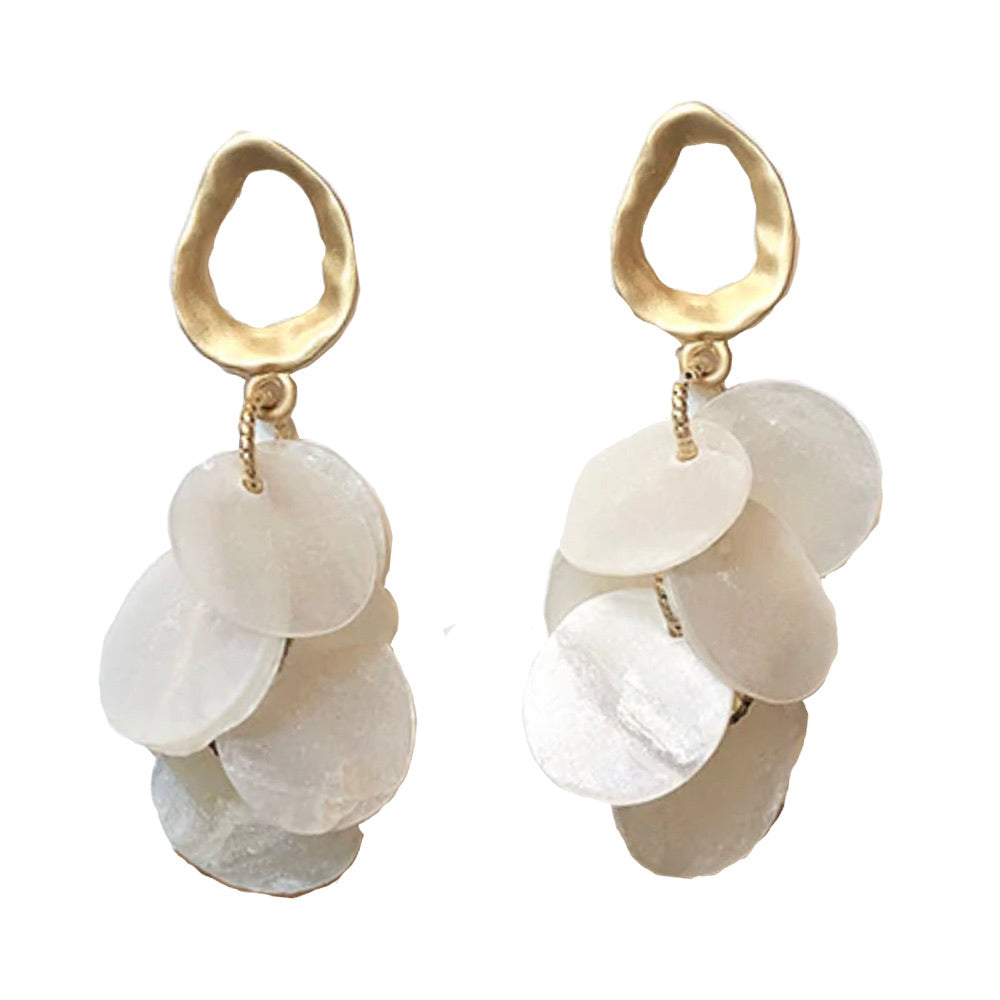 West Gold and Shell Earrings