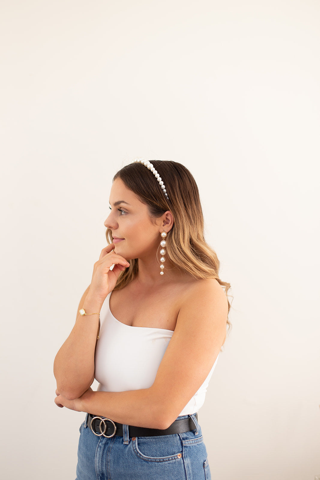 Angel Pearl Drop Earrings
