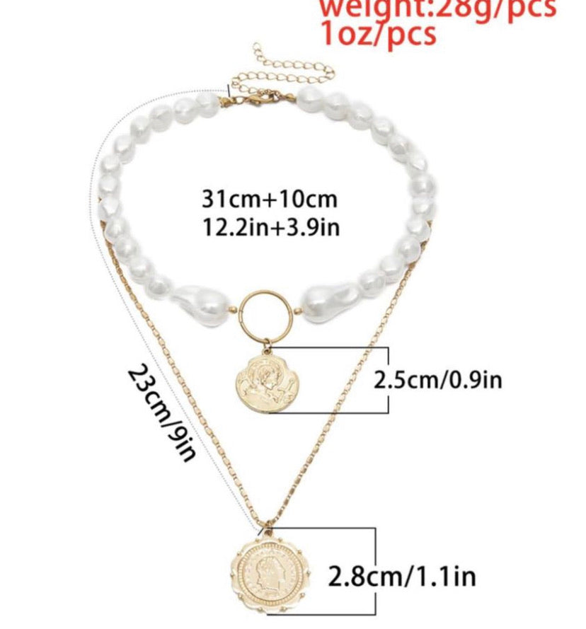 August Pearl & Gold Necklace