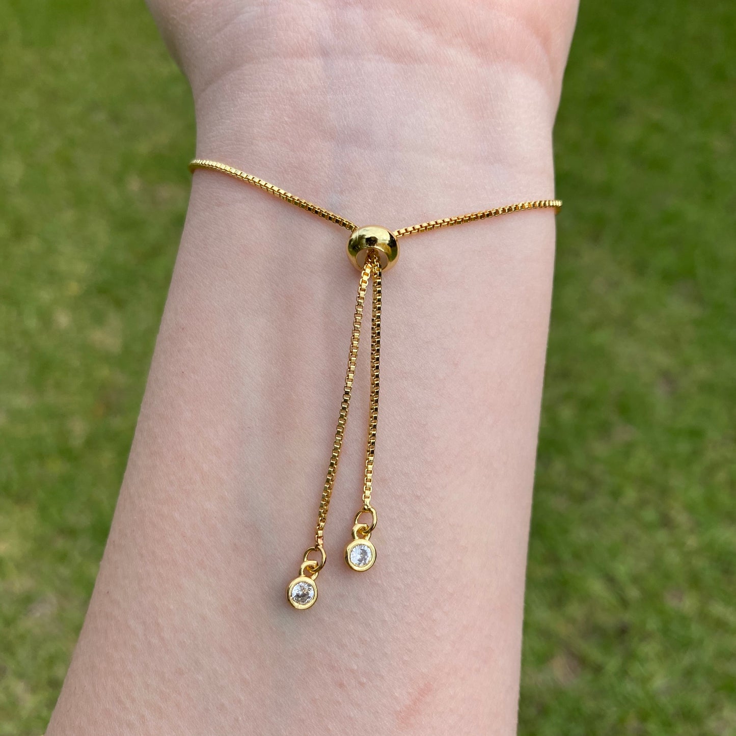 Sage Gold Evil Eye Bracelet