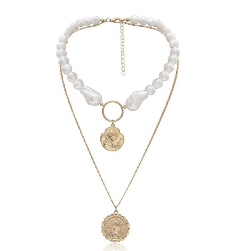 August Pearl & Gold Necklace