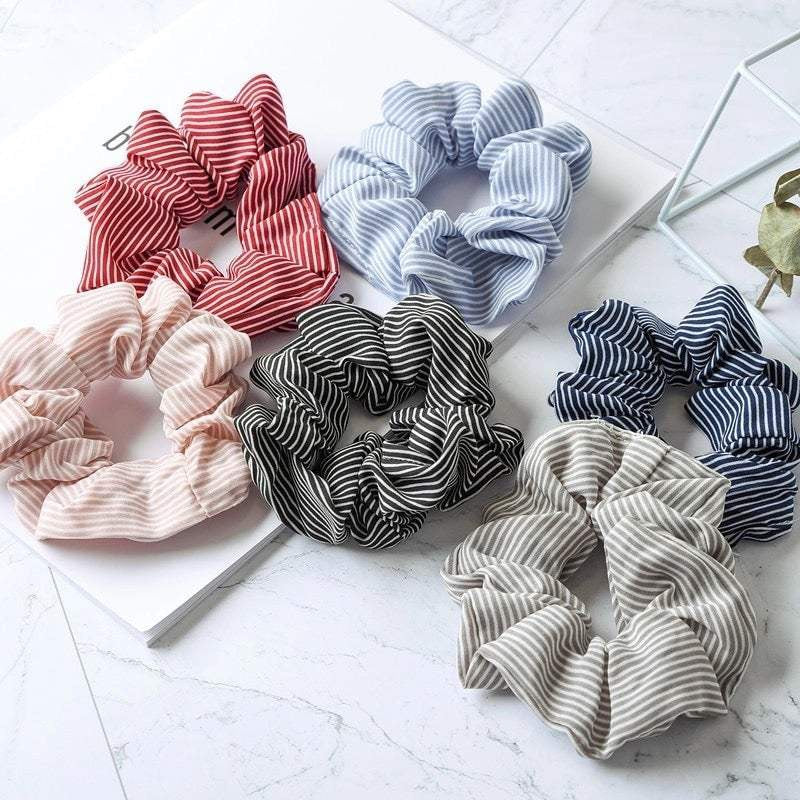 Striped Scrunchie