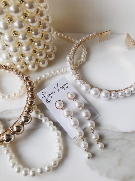 Angel Pearl Drop Earrings