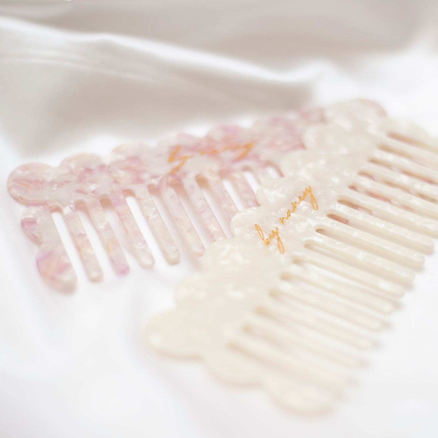 By Nancy Signature Comb - Blush Marble