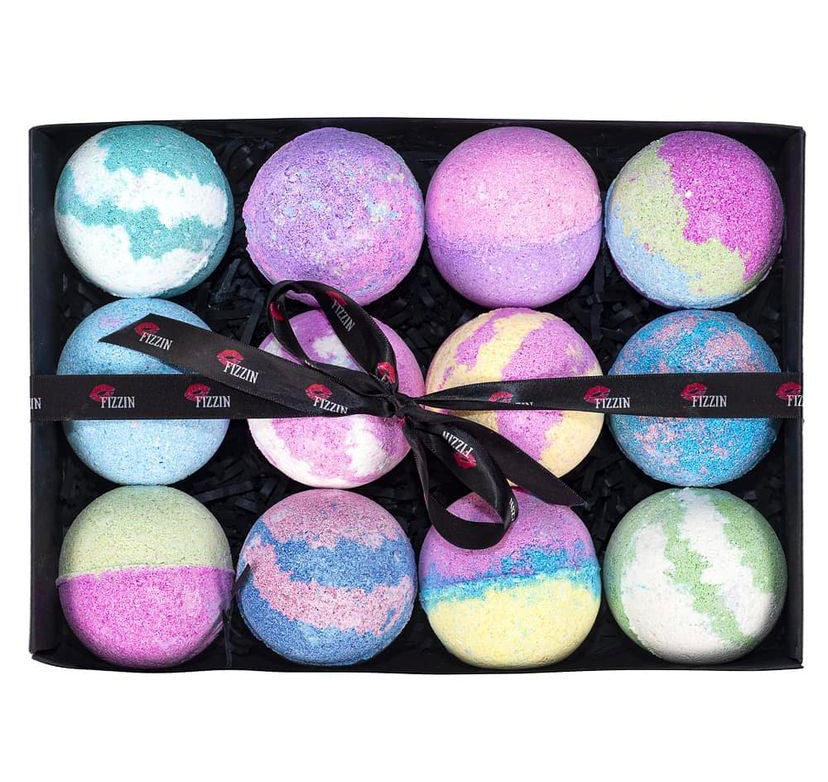 Twelve Bath Bombs Gift Box