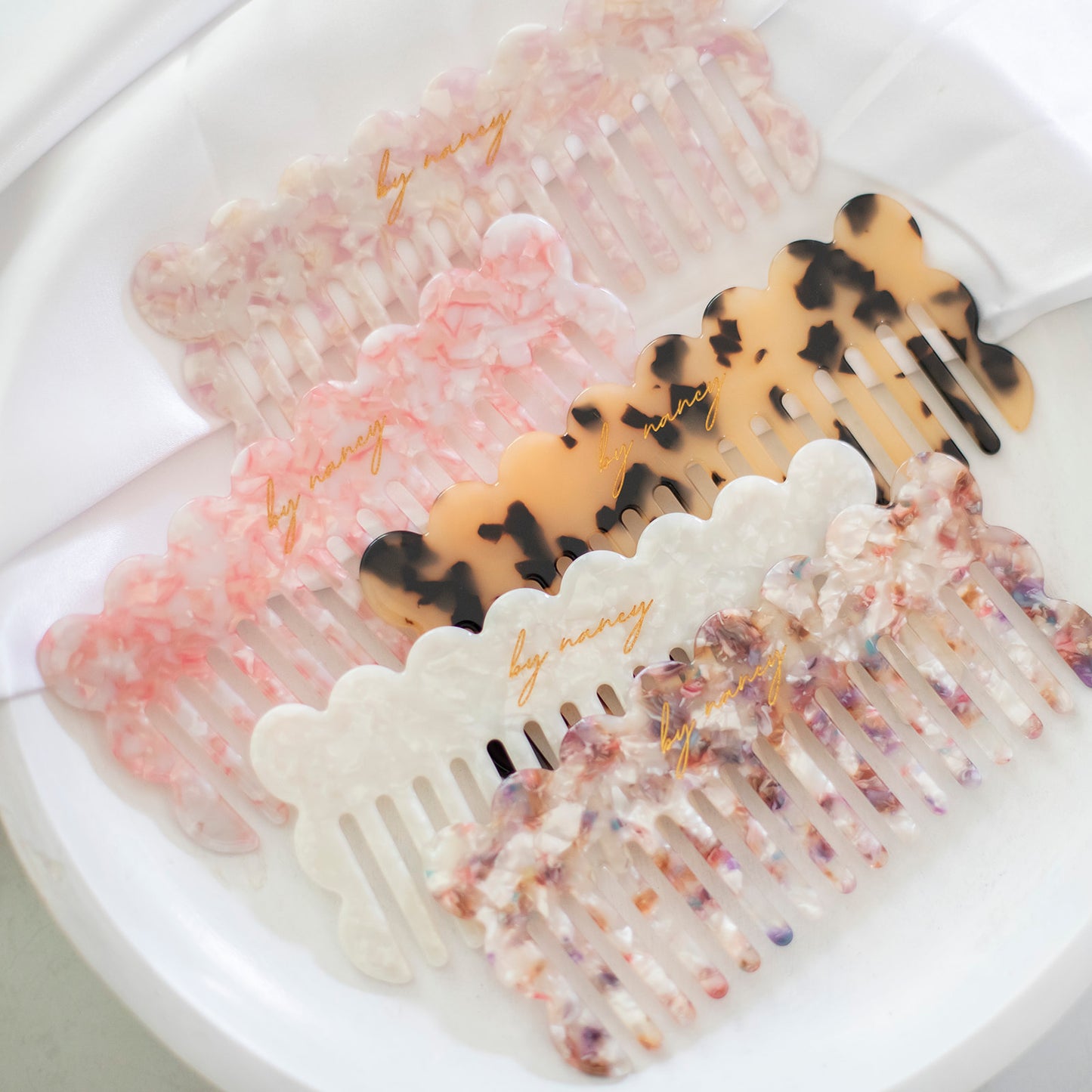 By Nancy Signature Comb - Rosé Marble
