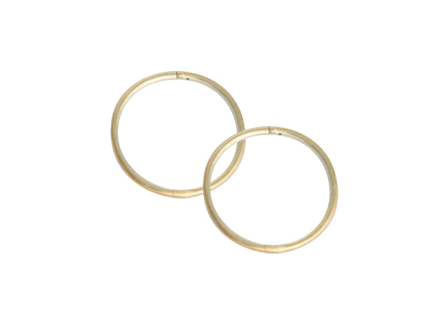 Sleepers Plain XL 18mm 22ct GP