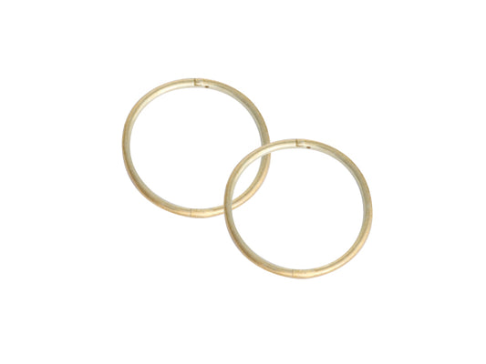 Sleepers Plain XL 18mm 22ct GP