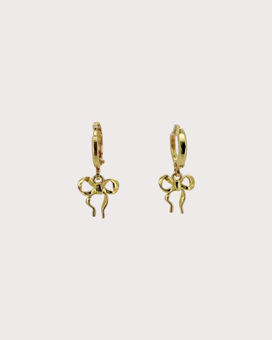 Ingrid Ribbon Huggie Earrings