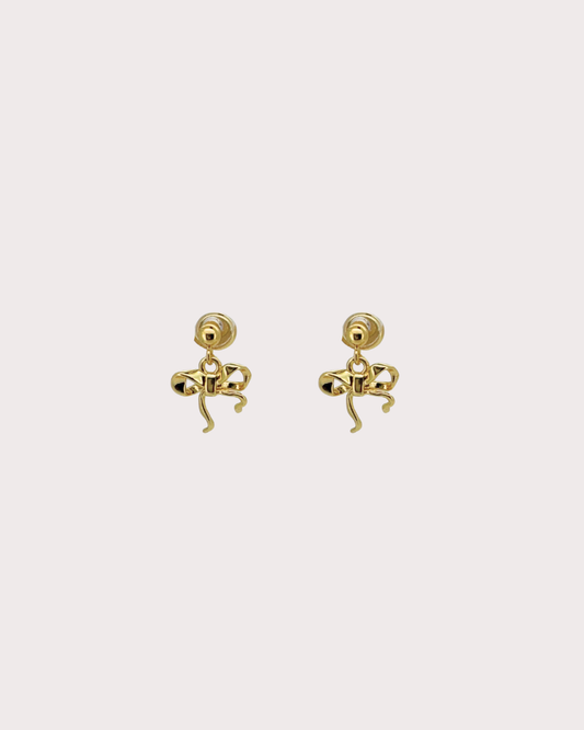 Ingrid Ribbon Dangle Studs