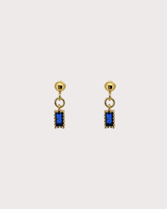 Ella Blue Dangle Studs