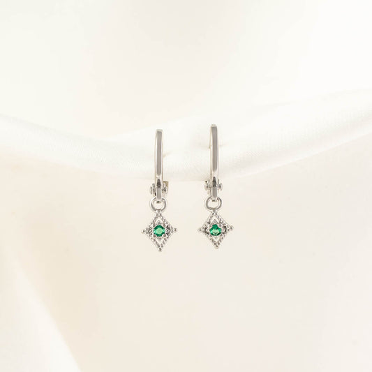 Arwen Green Huggie Earrings