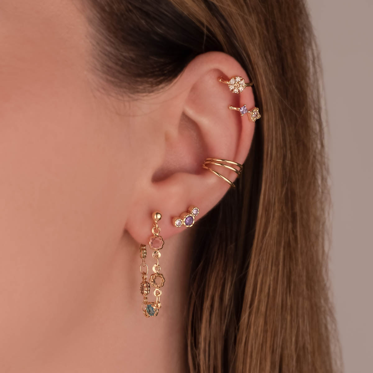 Inez Purple Zircon Studs
