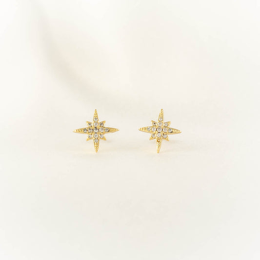 Danica Star White Zircon Studs