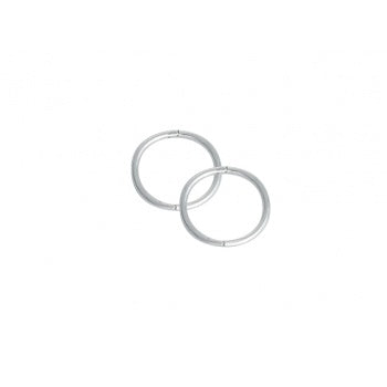 Sleepers Plain Small 12mm Sterling Silver
