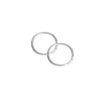 Sleepers Facet Medium 14mm Sterling Silver