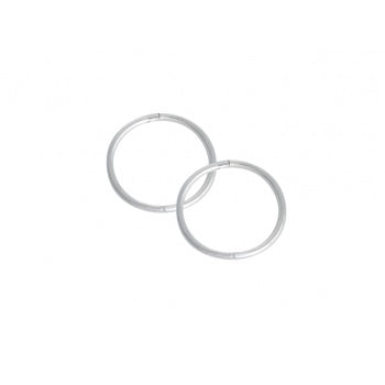 Sleepers Plain Large 16mm Sterling Silver