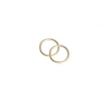 Sleepers Plain Mini 8mm 22ct Gold Plated