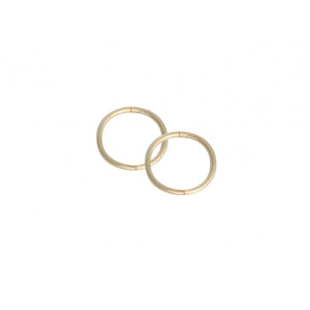 Sleepers Plain Small 12mm 22ct Gold Plated