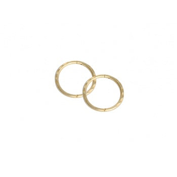 Sleepers Facet Small 12mm 22ct Gold Plated