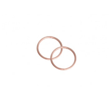 Sleepers Plain Small 12mm Rose Gold