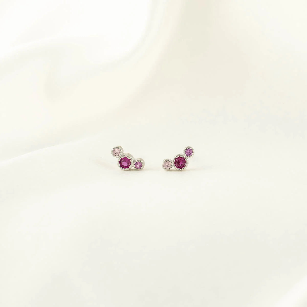 Darla Pink Zircon Studs