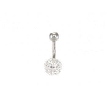 Double Jewelled Crystal Sparkler Belly Bar