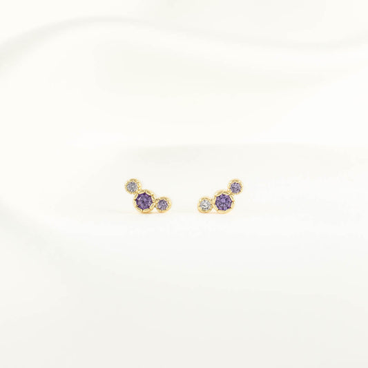 Inez Purple Zircon Studs