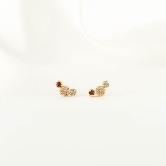 Lenore Topaz Zircon Studs
