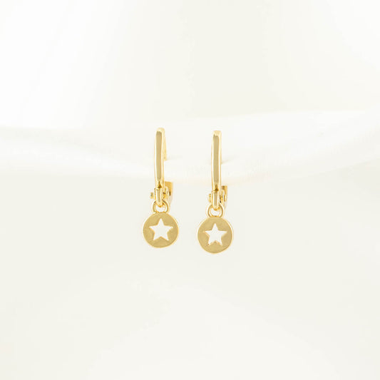 Tara Star Huggie Earrings