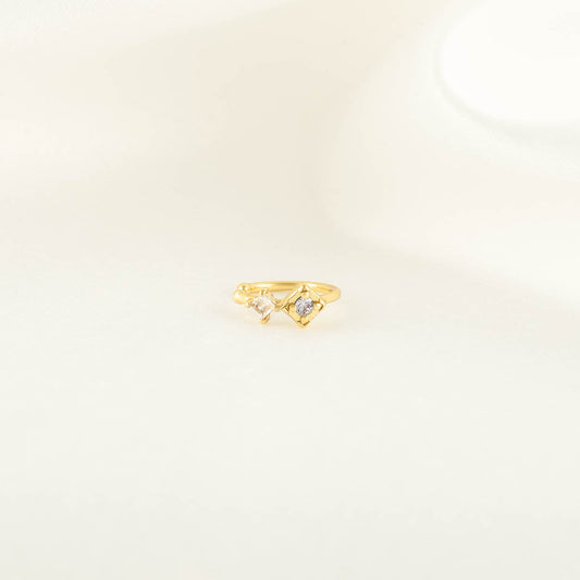 Temperance White Zircon Ear Cuff
