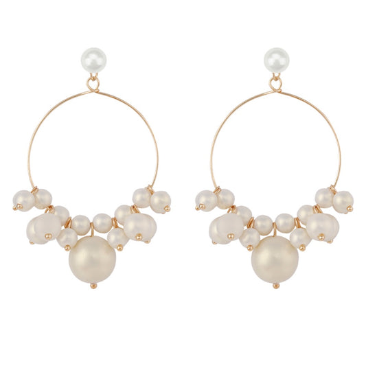 Olivia Pearl and Gold Earrings