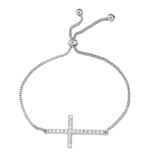 Blessed Cross Bracelet - Silver