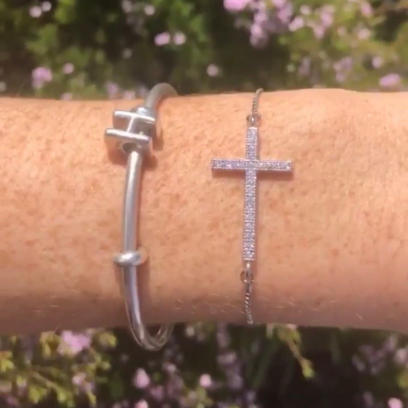 Blessed Cross Bracelet - Silver