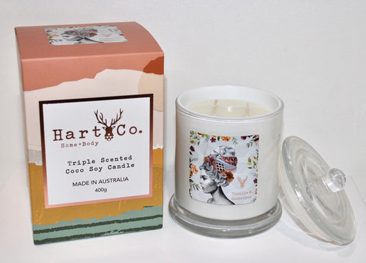 Large Vanilla & Cedarwood Candle