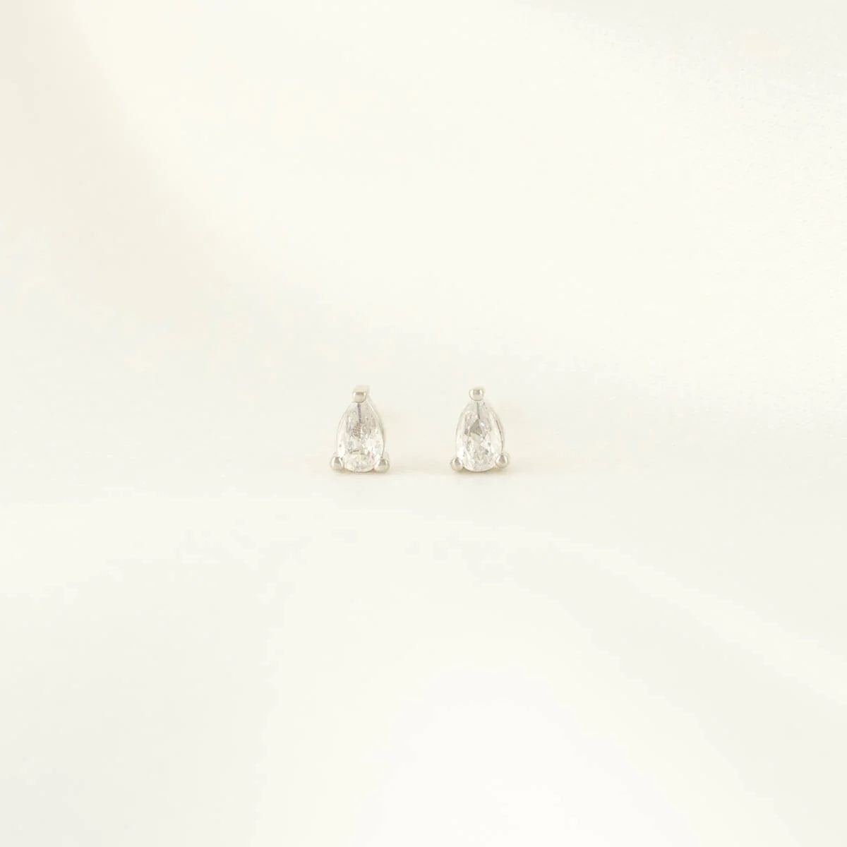 Lisa White Zircon Studs